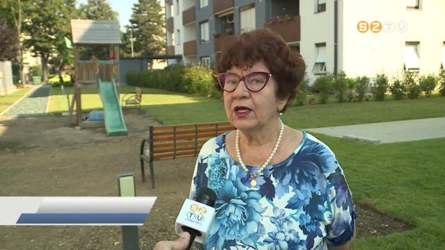 Új játszótér készült el a Joskar Ola városrész Kenyérvíz utcai, egy éve átadott társasházában