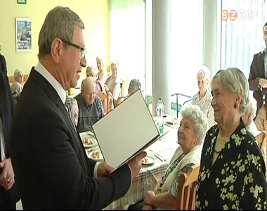 �prilis 16-�n �nnepelte kilencvenedik sz�let�snapj�t Szab� Margit