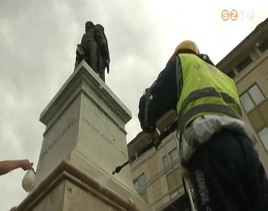 Megtisztult Szombathely valamennyi k�zt�ri alkot�sa