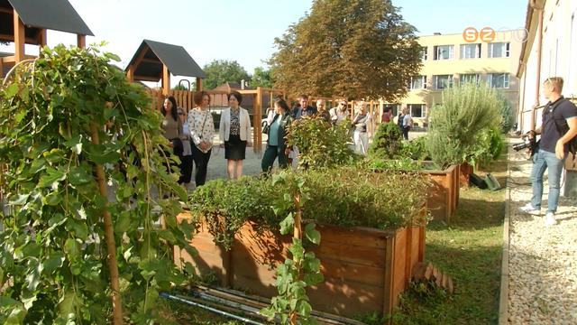 Iskolakertet avattak a Gothard iskolában Iskolakertet avattak a Gothard iskolában