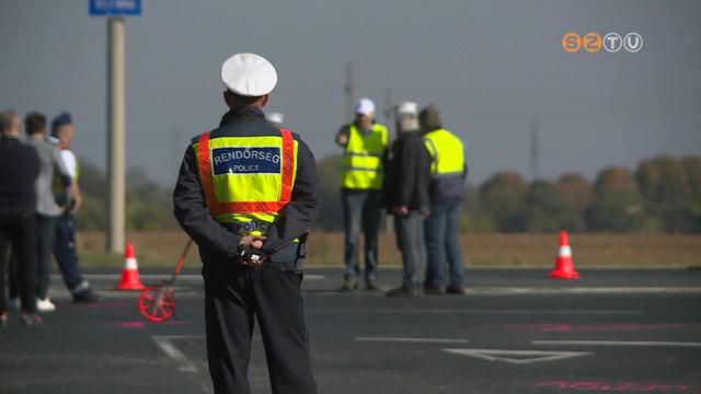 Bizonyítási kísérlet miatt volt forgalomkorlátozás a 86-os főúton Bizonyítási kísérlet miatt volt forgalomkorlátozás a 86-os főúton