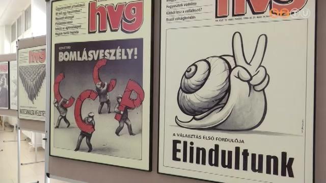 Kiállítás nyílt a Heti Világgazdaság elmúlt negyven évének legjobb címlapjaiból Kiállítás nyílt a Heti Világgazdaság elmúlt negyven évének legjobb címlapjaiból