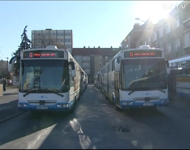 Hét új Credo típusú buszt adtak át a forgalomnak az Éhen Gyula téren Hét új Credo típusú buszt adtak át a forgalomnak az Éhen Gyula téren