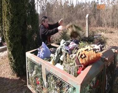 Hullad�k gondok a temet�kben