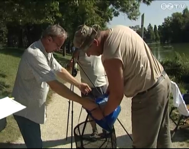 T�rpeharcsa-fog� verseny a szombathelyi Cs�nak�z�tavon