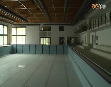 A tervek szerint halad az �p�tkez�s a fedett uszod�ban