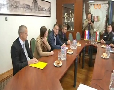 A Horv�t Bel�gyminiszt�rium deleg�ci�ja l�togatott Szombathelyre