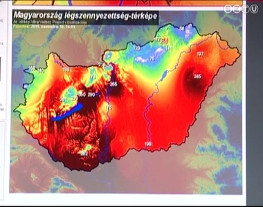 Magyarorsz�g nagy r�sz�n er�sen szennyezett a leveg�