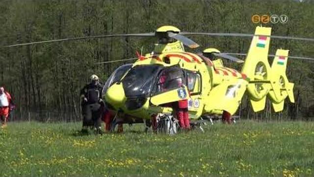 Két embert mentőhelikopter vitt kórházba Kőszegszerdahelyről