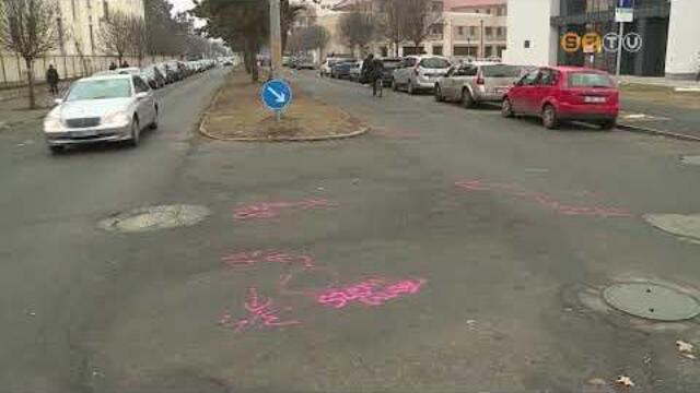 Egy szombathelyi v�llalkoz� �nk�lts�gen meg�p�tteti a k�rh�z el� tervezett gyalog�tkel�helyet