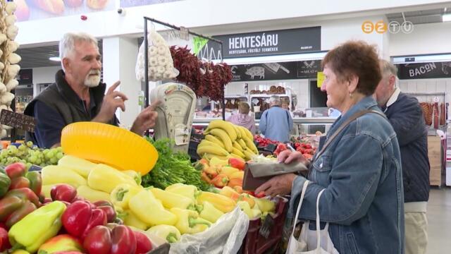 Nagy a vlasztk a vsrcsarnokban szi termsekbl