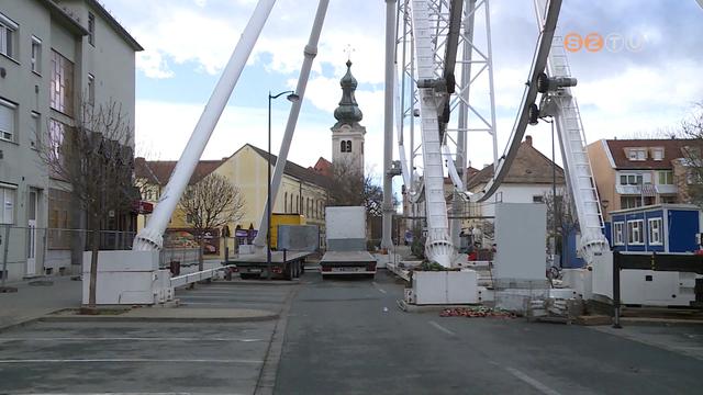 Megkezdődött az óriáskerék bontása Megkezdődött az óriáskerék bontása