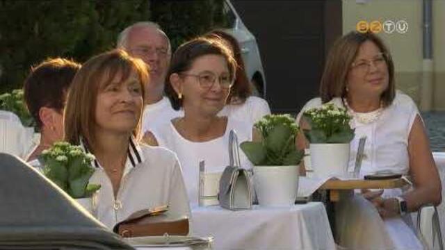 Ismt fehrbe ltztt vendgek gyltek ssze a Pspki Palota kertjben