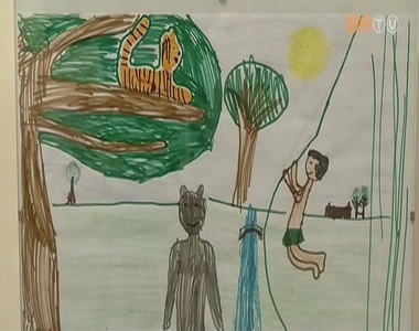 Gyermekrajzok a Dzsungel könyvéhez