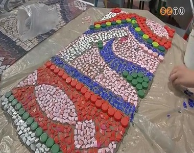 Színes mozaikot készítettek iskolások a képtárban Színes mozaikot készítettek iskolások a képtárban