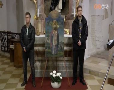 Szent M�rton textilki�ll�t�s �s festm�ny Moldv�b�l