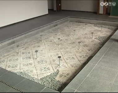 Az Iseumban tekinthető meg a helyreállított római kori mozaik Az Iseumban tekinthető meg a helyreállított római kori mozaik