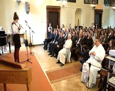 Pl�b�nosokat l�ttak vend�g�l a Premontrei gimn�ziumban