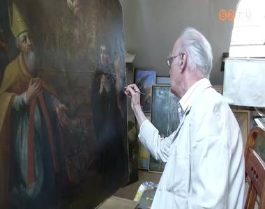 Ritka barokk oltárkép újult meg Ritka barokk oltárkép újult meg