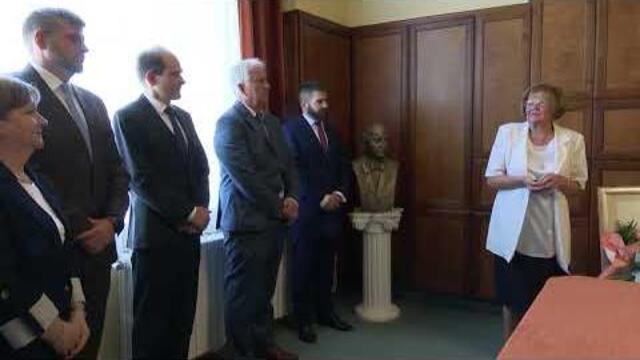 Átadták a Vas Vármegye Díszpolgára idei kitüntetést a Markusovszky-kórház Cselkó termében Átadták a Vas Vármegye Díszpolgára idei kitüntetést a Markusovszky-kórház Cselkó termében