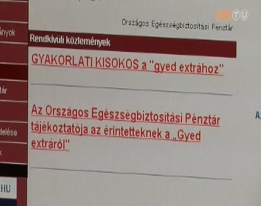 Sokan �rdekl�dnek, de egyel�re kevesen ig�nyeltek GYED Extr�t Szombathelyen