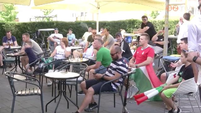 Szombathelyen ötven körüli helyszínen gyűltek össze a magyar válogatott drukkerei Szombathelyen ötven körüli helyszínen gyűltek össze a magyar válogatott drukkerei