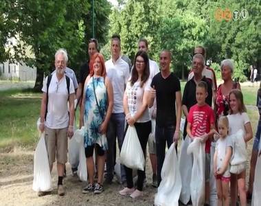 Szemétgyűjtést tartottak a Derkovits városrészen Szemétgyűjtést tartottak a Derkovits városrészen