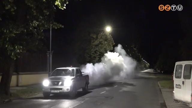 Melegködös szúnyogirtást végeztek a városban Melegködös szúnyogirtást végeztek a városban