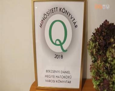 Min�s�tett K�nyvt�r c�met kapott a Berzsenyi K�nyvt�r