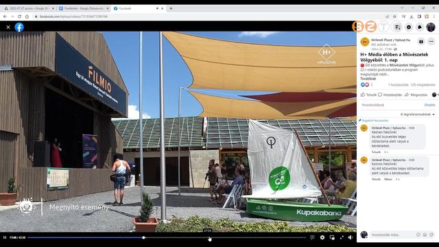 Élő közvetítést ad a H+ mindennap a Művészetek Völgyéből Élő közvetítést ad a H+ mindennap a Művészetek Völgyéből