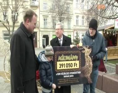 Csaknem 400 ezer forint gy�lt �ssze a rumi gyemrekotthon jav�ra