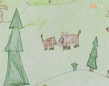 Az erdei kir�ndul�s volt egy rajzp�ly�zat t�m�ja