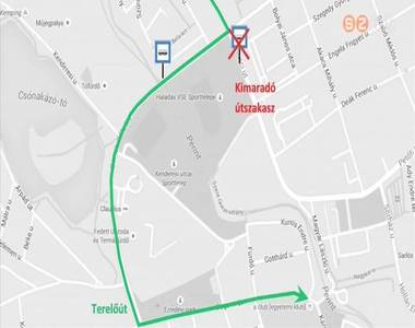 Megv�ltozott a buszok �tvonala a Rohonci �ton