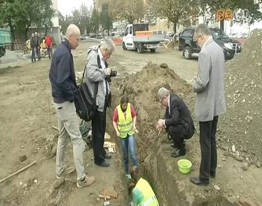 Római kori lelet a Szent Márton téren Római kori lelet a Szent Márton téren