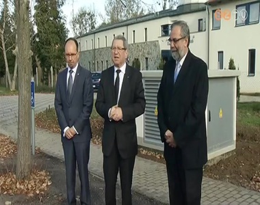 Elkészült az új transzformátor állomás a Kámoni Arborétum bejáratánál Elkészült az új transzformátor állomás a Kámoni Arborétum bejáratánál