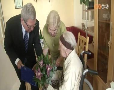 Szépkorúakat köszöntött a polgármester Szépkorúakat köszöntött a polgármester