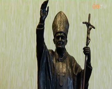 P�ly�zat Szent II. J�nos P�l p�pa �letnagys�g� szobr�nak elk�sz�t�s�re