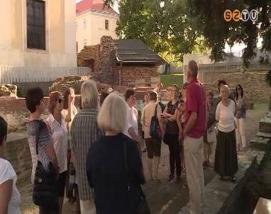 Az egykori szombathelyi vár történetét ismerhették meg az érdeklődők a Romkertben Az egykori szombathelyi vár történetét ismerhették meg az érdeklődők a Romkertben