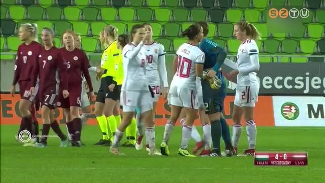 Szombathelyen gy�jt�tte be els� gy�zelm�t n�i labdar�g� v�logatottunk