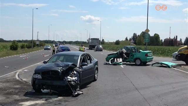 Súlyos baleset a Csaba utcában Súlyos baleset a Csaba utcában