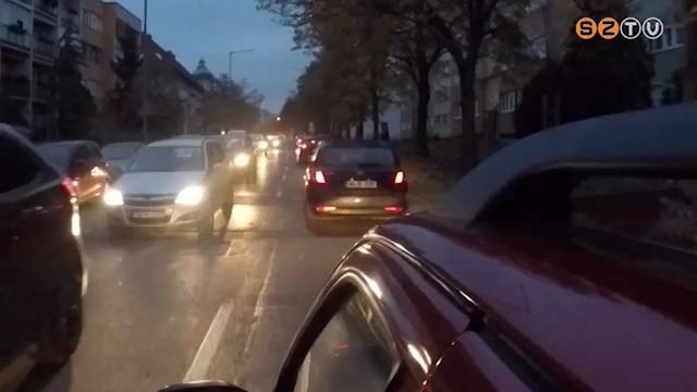 Délutáni csúcsforgalom Szombathelyen
