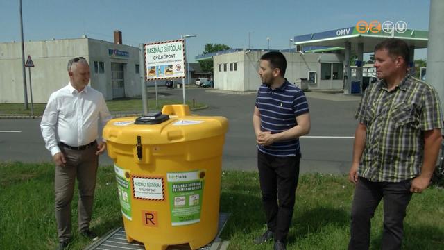 Újabb sütőolaj-gyűjtő konténerek kerültek ki a városban