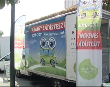 Ismét ingyenesen tesztelték a szombathelyiek látását